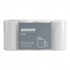 Papírové kuchyňské utěrky Katrin Plus, 2vrstvé, celulóza, 28 rolí/karton