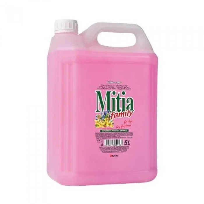 Tekuté mýdlo Mitia 5l, růžové