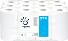 Papírový ručník v roli PAPERNET, 2vrstvý, celulóza, 12 rolí/balení