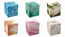 Papírové kosmetické ubrousky Tento CUBE 3vrstvé, 58 kusů/balení, 24 balení/karton