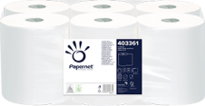 Papírový ručník v roli PAPERNET, 2vrstvý, celulóza, 6 rolí/balení