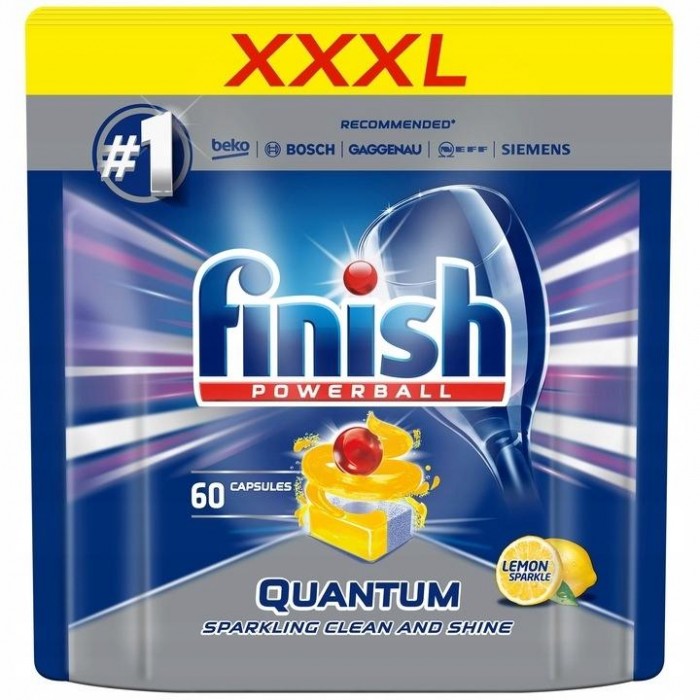 Kapsle do myčky FINISH Quantum Max 60 kusů