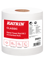 Papírový ručník v roli Katrin Classic M2, 2vrstvý, bílý, 6 rolí/balení