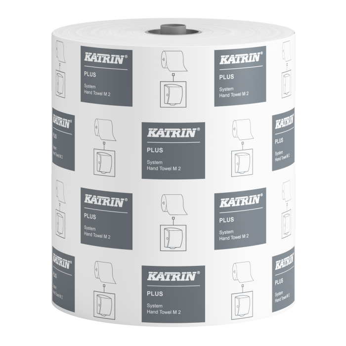 Papírový ručník v roli Katrin System Plus M2, 2vrstvý, celulóza, 150m, 6 rolí/balení Papírový ručník v roli Katrin System Plus M2, 2vrstvý, celulóza, 150m, 6 rolí/balení